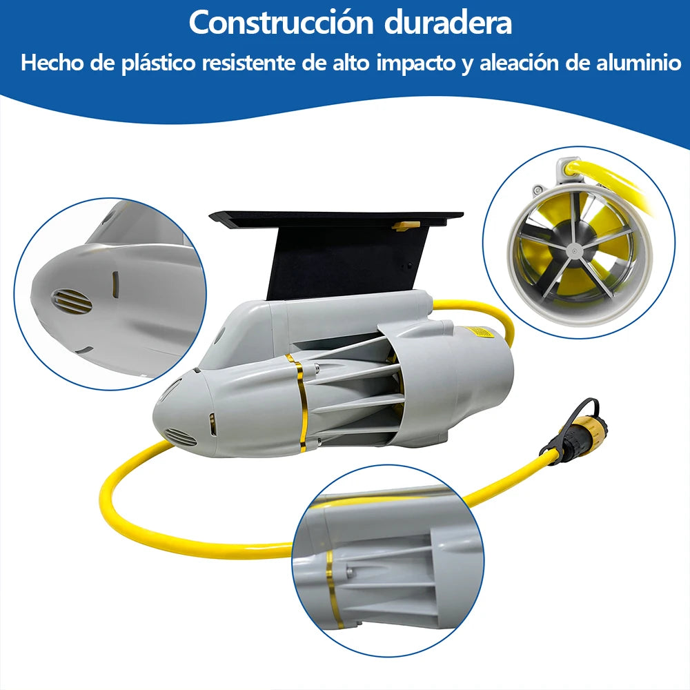 Kedean Motor de propulsor subacuático para accesorios de barcos de Kayak, hélice de aletas eléctricas, Motor de pesca de Surf SUP de paleta