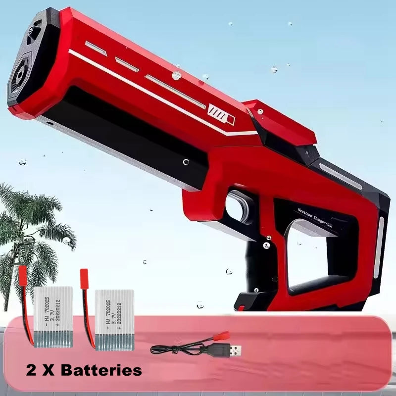 Pistolas de agua eléctricas para adultos y niños, potentes chorros automáticos con succión de agua, juguete de playa al aire libre para verano, regalo para niños