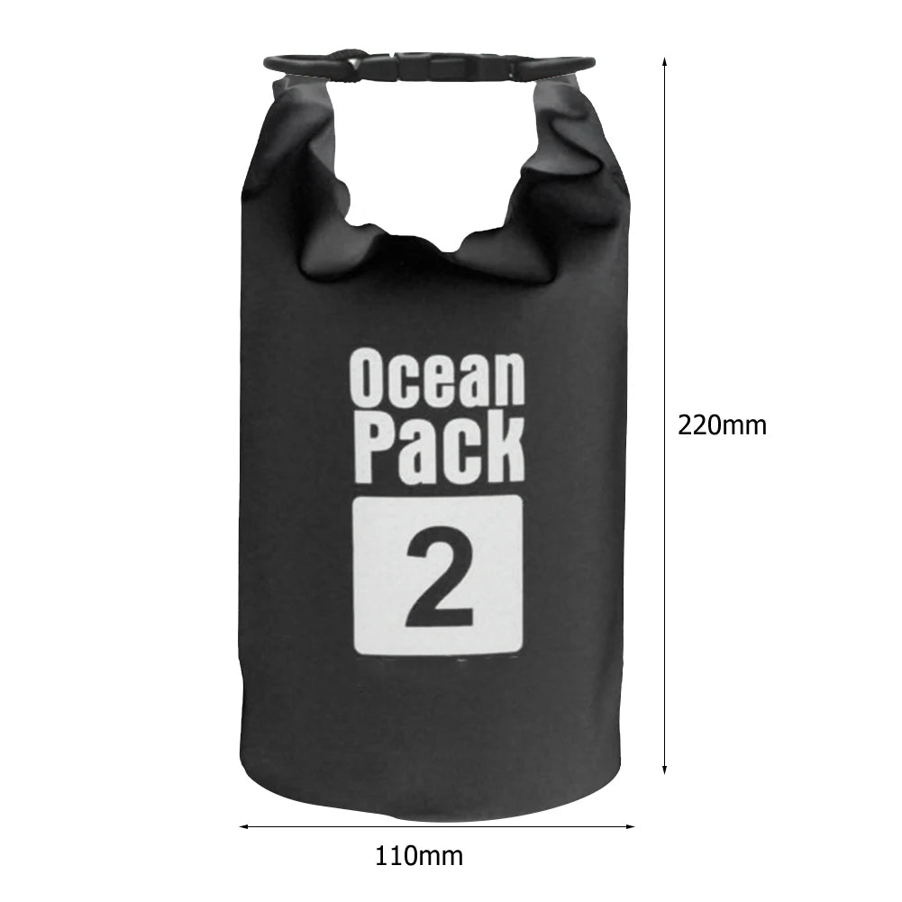 Bolsa seca impermeable 2L–15L para playa, kayak, trekking y natación
