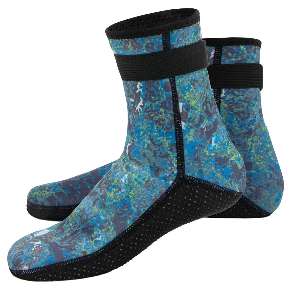 Calcetines de neopreno camuflaje 3mm para buceo y deportes acuáticos