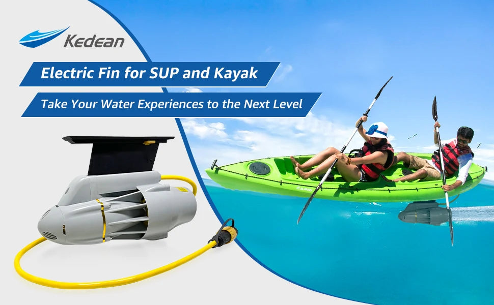 Kedean Motor de propulsor subacuático para accesorios de barcos de Kayak, hélice de aletas eléctricas, Motor de pesca de Surf SUP de paleta