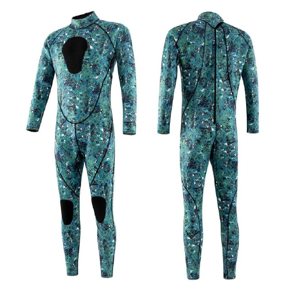 Traje de neopreno camuflaje 3mm para buceo, pesca y deportes acuáticos – Cuerpo completo