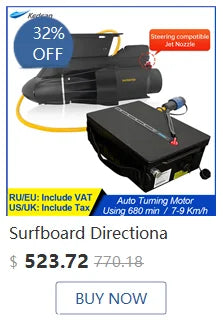Kedean Motor de propulsor subacuático para accesorios de barcos de Kayak, hélice de aletas eléctricas, Motor de pesca de Surf SUP de paleta