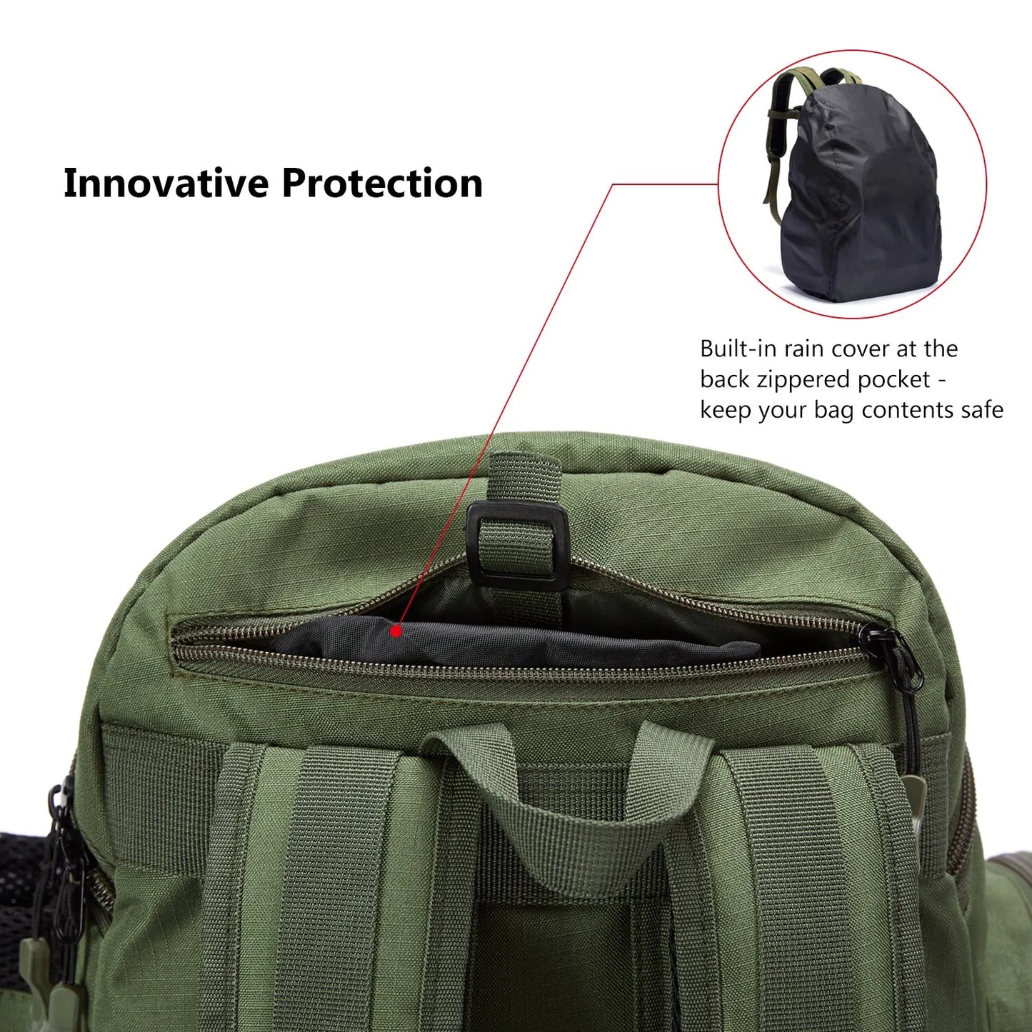 Mochila de pesca táctica multifuncional BASSDASH, mochila ligera para almacenamiento y movilidad