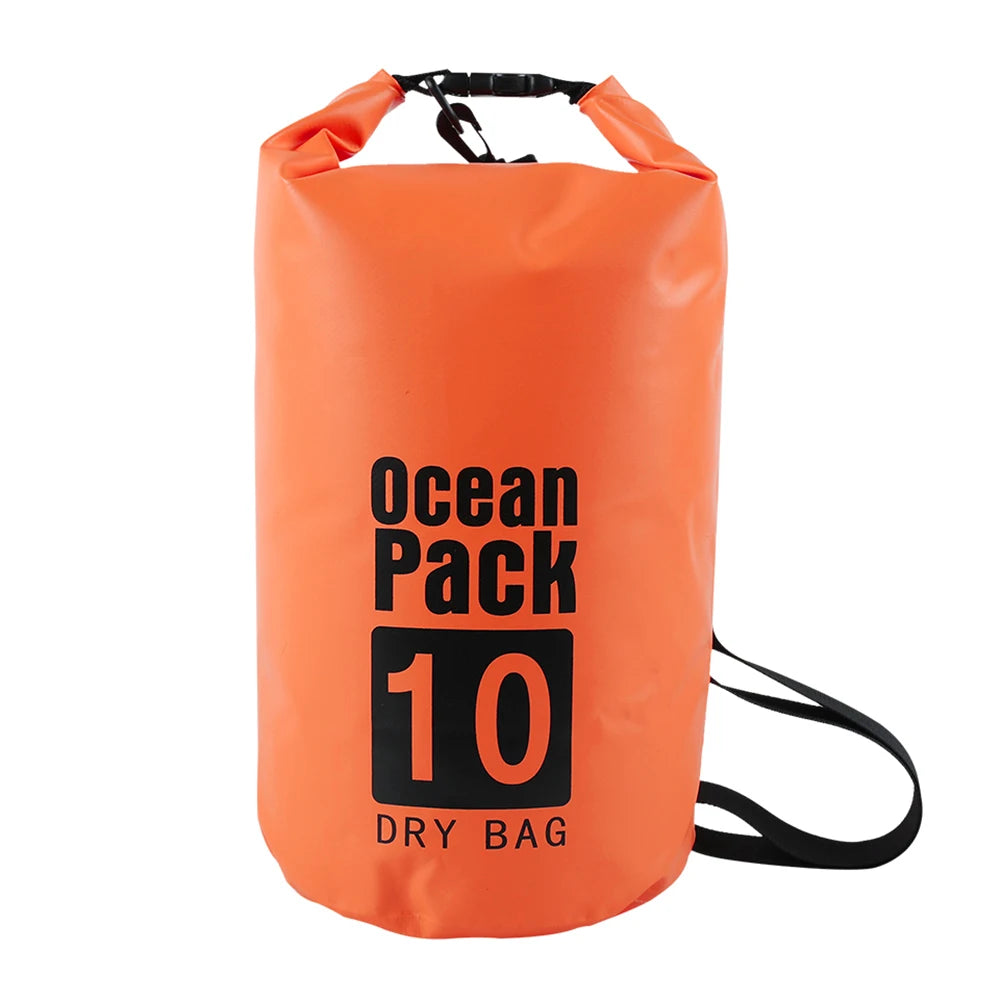 Bolsa seca impermeable 2L–15L para playa, kayak, trekking y natación
