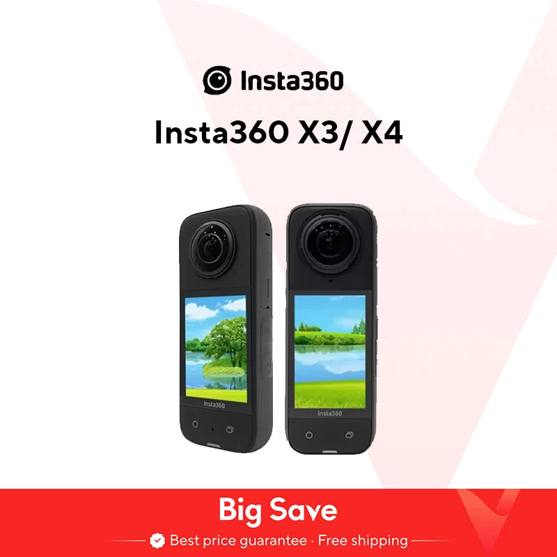 Cámara de acción 360º Insta360 X3 resistente al agua con sensores de 1/2" 4K