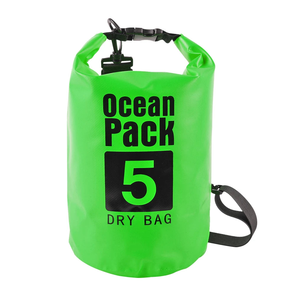 Bolsa seca impermeable 2L–15L para playa, kayak, trekking y natación