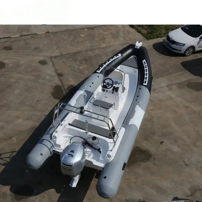 Lancha Neumática Rígida SAILSKI con Casco de Fibra de Vidrio