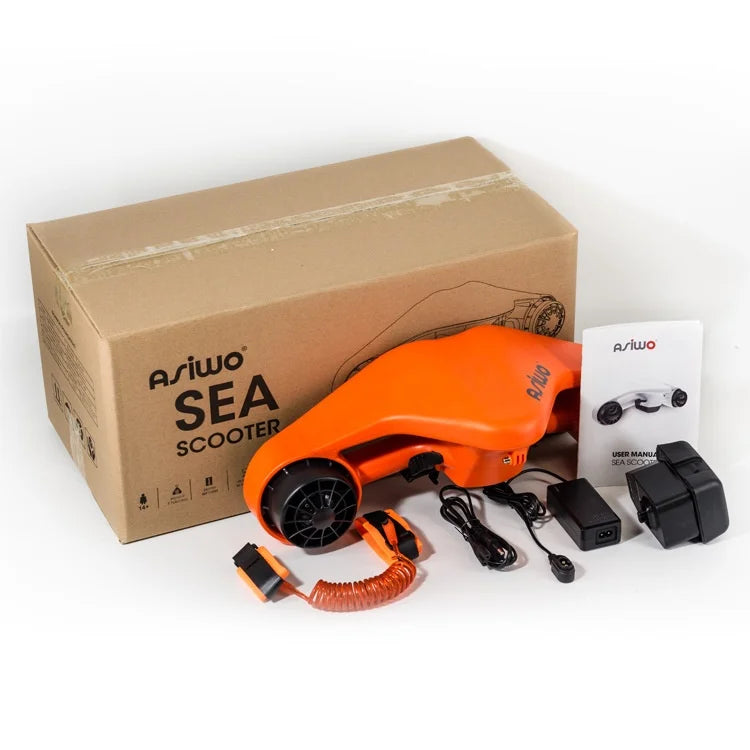 Manopla eléctrica alimentada por batería, patinete de chorro subacuático, propulsor duradero para natación y buceo, hélice flotante para Snorkel