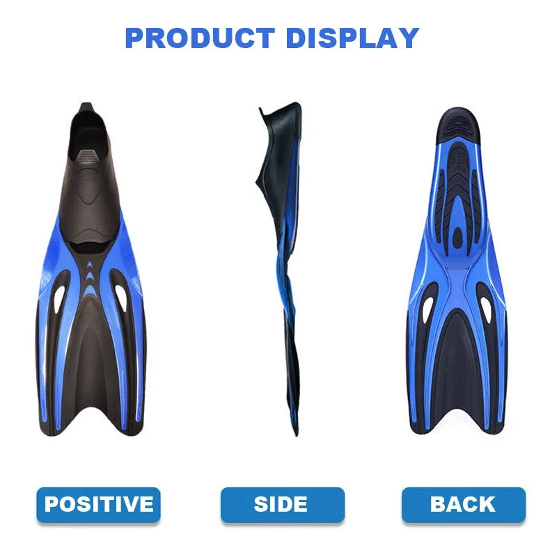 Aletas antideslizantes de goma TPR para adultos – Buceo, natación y snorkel